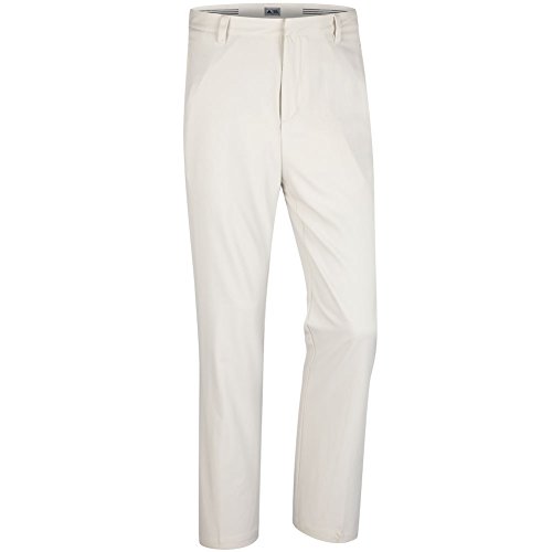 adidas Golf Men's Climalite 3-Stripes Pants, Ecru, 34 x 32
