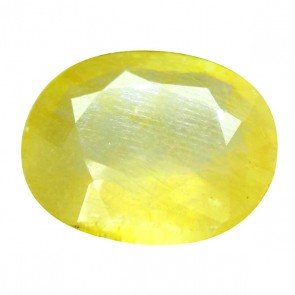 Yellow Sapphire Certified Natural Oval Shape Best Quality Loose Gemstone 2.3 Carat by Gemselect