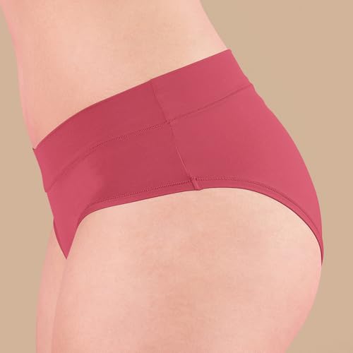 Image of NYKD Women's Ultimate Comfort and Flexibility: Elastic-Free Stretch Panties that Adapt and Delight, Mark-Free Waistband | Slip On | Mid Waist | Full Coverage | Solid - NYP342