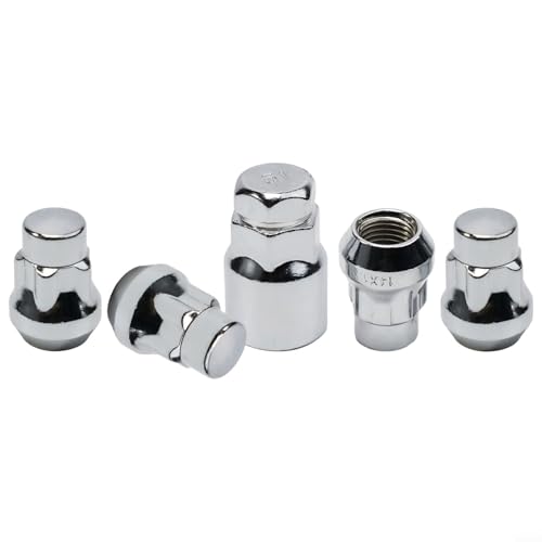 Eawfgtuw - Eawfgtuw Lot de 4 écrous de roue coniques M14 x 1,5 avec clé pour S-Max – Boulons de roue antivol en alliage d'acier