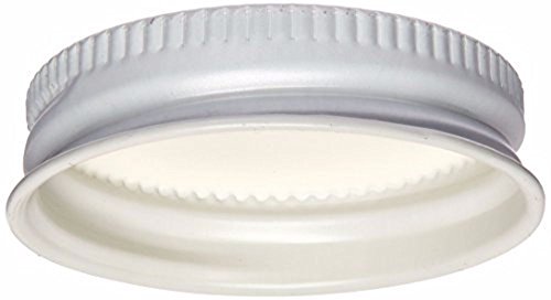 Home Brew Stuff 75100WT White Metal Growler Caps 38mm Fits Most 1/2 and 1 Gallon Jugs (100)