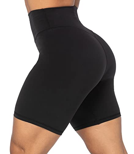 Image of Sunzel No Front Seam High Waist Biker Shorts for Women, Squat Proof Yoga Workout Gym Bike Shorts | 3, 5 Or 8-Inch Inseam, High Waisted, Tummy Control, No Front Seam, Buttery Soft, Compression Fit, Squat Proof