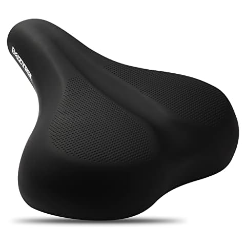 MZYRH Bicycle Seat,Oversized Bike Seat,Comfortable Bike Seat for Exercise Bikes, Mountain Bikes- Universal Replacement Bicycle Saddle,Memory Foam Sweatproof Essential Bike Saddle for Men & Women Cover