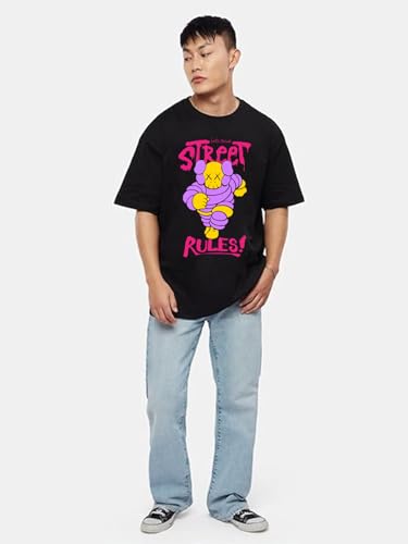 Image of Veirdo Pure Cotton Oversized Loose Fit Drop Shoulder Graphic Printed Men's Half Sleeve T-Shirt (Sizes: S to 2XL)