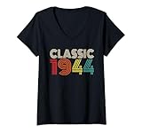 Photo Gallery donna classic 1944 vintage 1944 men women vintage year birthday maglietta con collo a v Photo Gallery donna classic 1944 vintage 1944 men women vintage year birthday maglietta con collo a v