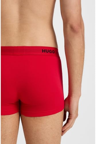 Hugo Trunk Triplet Pack ropa interior masculina tipo bóxer corto transpirable 5