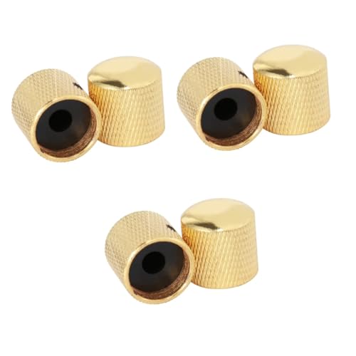 VICASKY 3sets Rotary Knobs for Guitar Bass Tone Control Volume Knobs Set Musical Instrument Parts 2pcs*3