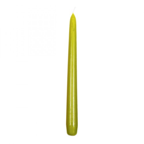 Preisvergleich Produktbild Eika 2105259 Spitzkerze, 12-er Packung, 25 x 2,5 cm, pistazie