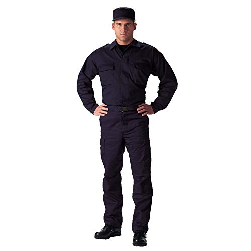 ROTHCO BDU Shirt - Navy Blue, XX-Large Military Style Button-Up Shirt - View #12