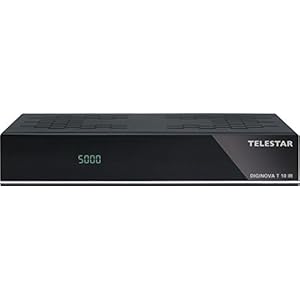 Telestar 5310488 Diginova T 10 IR DVB-T2 HD receiver met Irdeto-resolutie (Freenet TV, H.265/HEVC, HDMI, Scart, USB, LAN) zwart