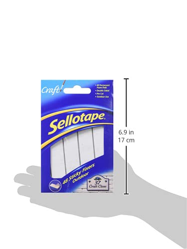 Sellotape SE3792 20mm x 20mm Sticky Fixer Outdoor