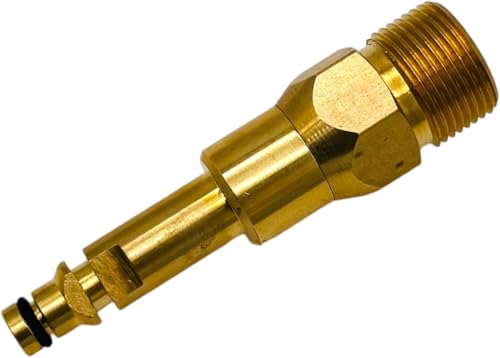 Adaptador Quick-Click de M&M Smartek compatible con mangueras de alta presión M22 x 1,5 IG - Para Kärcher, Kränzle, etc. - aproximadamente 8,5 cm de largo