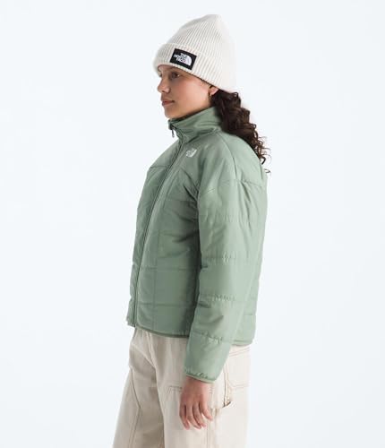 Image of THE NORTH FACE Girls Reversible Shasta Full Zip Jacket | Puffer Coat With Synthetic Insulation, Fleece Lined, Water Repellent