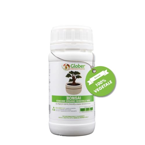 GLOBER Concime Bonsai granulare 250g - Fertilizzante Naturale Organico a Lenta Cessione NPK con...