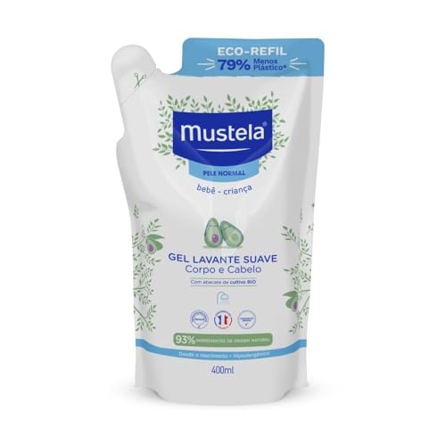 Mustela Refil Gel Lavante Suave 400ml - Sabonete LĂquido Corpo e Cabelo Para BebĂŞs e Crian... Mustela Refil Gel Lavante Suave 400ml - Sabonete LĂquido Corpo e Cabelo Para BebĂŞs e Crian...