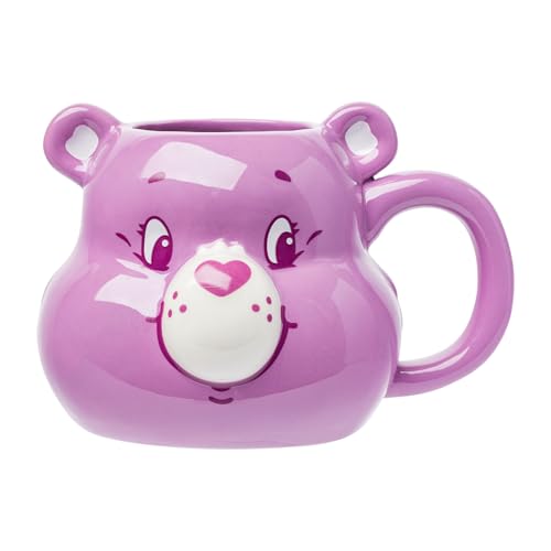 Image of Silver Buffalo Care Bears Share Bear Ceramic 3D Sculpted Mug, 20 Ounces