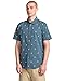 Volcom Men's Patterson Short Sleeve Button Down Woven Shirt, Dark Slate, XXLarge