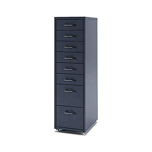 Aioneer Metal Filing Cabinet On Wheels 5 Drawer Storage Solution For Organized Home Or Office Spaces Mobile File Organizer For Efficient Workspace Management-Dunkelgrau-34