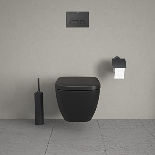 Duravit Toilet seat Happy D.2, Soft Close Toilet seat, Urea thermoset Toilet lid, Toilet Cover with Stainless Steel Hinges - Image 2