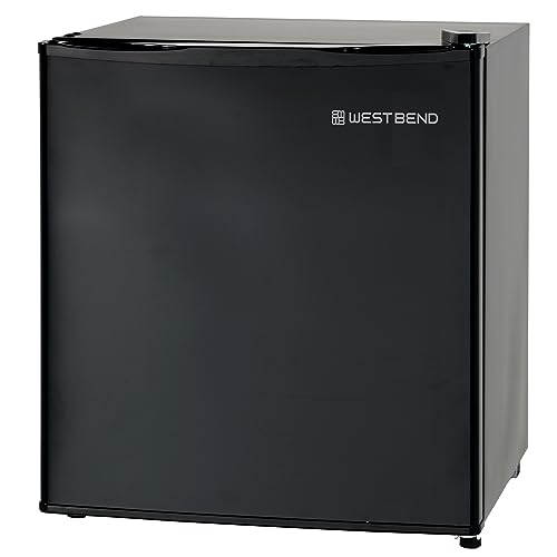 West Bend Mini Fridge Compact Refrigerator for Home Office or Dorm, Auto Defrost with Reversible Door, Energy Star Rated, 1.7-Cu.Ft., Black