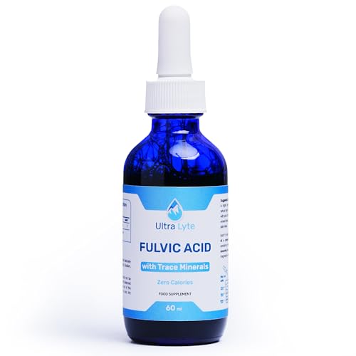 Ultra Lyte Fulvic Acid – 250MG Fulvic Acid Food Supplement – Concentrated Fulvic Minerals – Non-GMO and Gluten-Free – Liquid Fulvic Acid Supplement for Digestion Support, Immunity Boost – 59ml