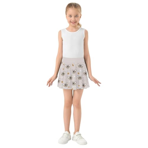 Girls Skorts High Waist Athletic Skirts with Shorts Koala Stretchy Teens Performance Tennis4