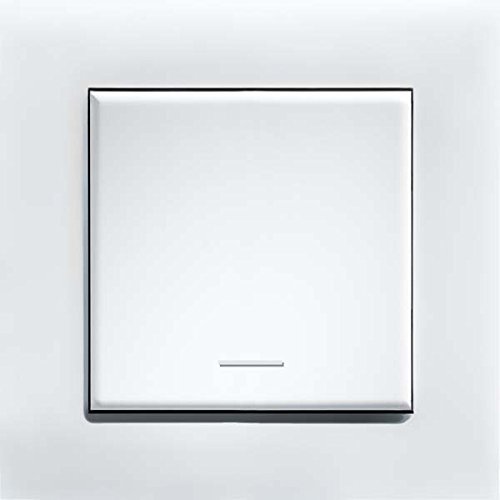 Preisvergleich Produktbild Eltako ELTA Flächenschalter Funk-Flachtaster, Batterie-und leitungslos, 1 Stück, reinweiß glänzend, FFT55Q-WG