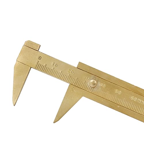 Calibrador de latón portátil 100mm miniatura 4