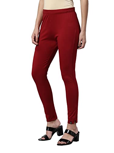 Image of TWIN BIRDS Regular Fit Cotton Blended Fabric Sleek Ethnic Knitted Kurti Pant with Functional Pocket for Women