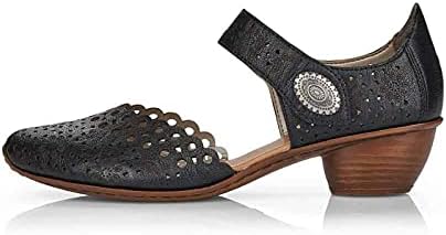 Rieker Mirjam 53 Mary Jane Womens Pump 41 M EU Black | Image 4