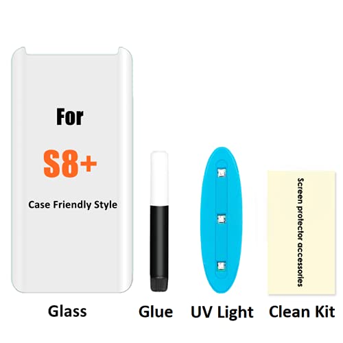 Image of SHILD Screen Protector for, 9H Hardness Tempered Glass, Fingerprint (Galaxy S8 Plus / S9 Plus)