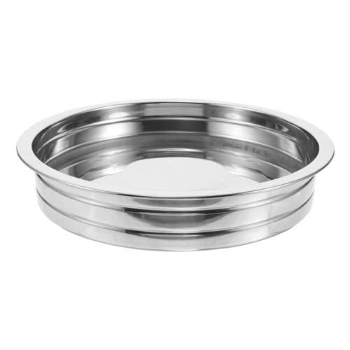OFFSCH Religious Communion Plates Metal Pie Dish Stainless Steel Tray for Communion Bread