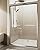 Glass Shower Doors, 44-48 in W x 72 in H Glass Shower Door, 1/4 in(6mm) Tempered Glass, Chrome Aluminum Framed Shower Door for Walk-in Showers, Stainless Steel Handrail