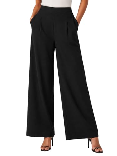 Image of GRECIILOOKS Linen Ankle Length Casual Trousers for Women | Regular Fit Linen Pants with Elastic Closure | Summer Loose Fit Daily Outfit Pants for Women