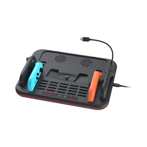 Base 5 en 1 para Switch con ventilador regulable y 9 modos RGB 3