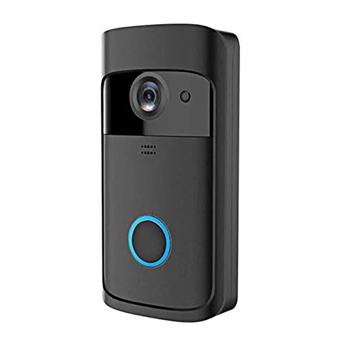 HHOP Wireless Video Doorbell 720P Visual Real-time Intercom Wi-Fi Video Bell PIR Detection Night Vision 2-Way Talk Home Security Camera with 166 Degree Lens & Cloud Storage