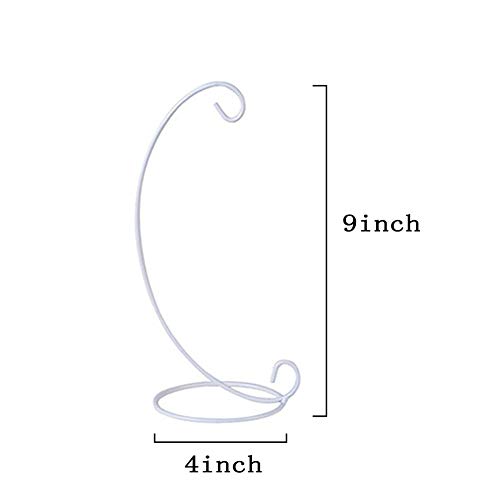 Artliving (4 Pack Ornament Display Stand, White Iron Hanging Stand Rack Holder For Hanging Glass Globe Air Plant Terrarium, Witch Ball, Christmas Ornament And Home Wedding Decoration #TOP2
