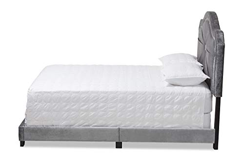 Baxton Studio Beds (Box Spring Required), Queen, Gray by Baxton Studio - Used condition - Image 2