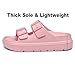 TIKVAW Platform Slide Sandals with Arch Support Slip on Casual Slippers for Women Walking Sandals Dress Shoes Pink Size 8.5