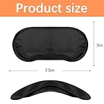 40 Pcs Eye Mask Sleep Masks Bulk Blindfolds for Team Building Party Games with Nose Pad and Adjustable Strap for Women Men 4 Layers Black Blindfold Sleeping Mask - Image 2