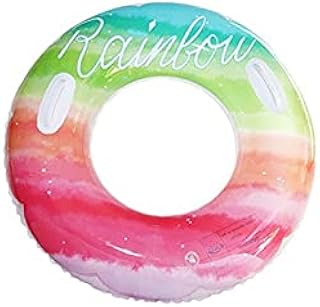 ONURTH Pool Float, Swimming Circle Inflatable PVC Rubber Ring for Swimming Pool Kids Adult Pool Float Seat Summer Beach Party Toys