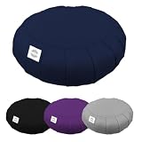 Vivezen   Pouf, zafu, coussin de méditation, yoga   Rond   38 x 38 x 13 cm   Plusieurs coloris