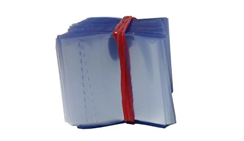 30 x 28 mm Clear Perforated Shrink Band for Unicorn Bottles, Small Dropper Bottles, Small Vials, and Many Other Small Containers. [Compatible Diameter: 1/2"] - Bundle of 50