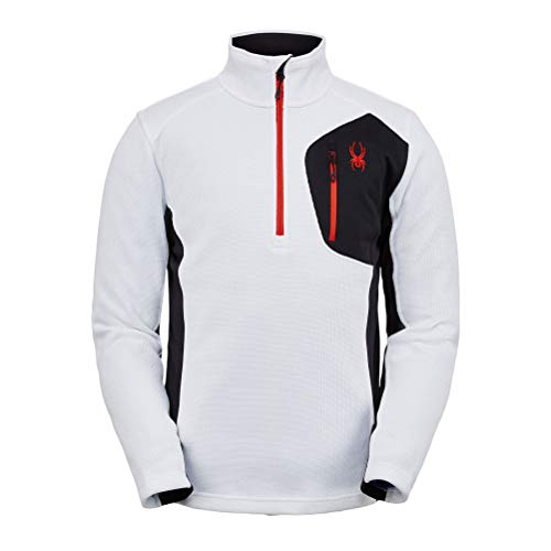 Image of Spyder mens Bandit 1 /2 Zip Fleece Ski Mid Layer Sweater Jacket