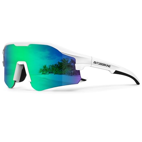 Image of Sport Polarized Sunglasses for Men and Women, Stylish and Lightweight Cycling Sunglasses with UV400 Protection