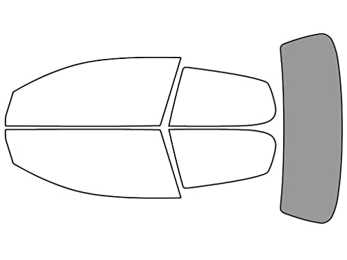 Rvinyl Window Tint Kit Compatible with Volkswagen GTI 2010-2014 (2 Door) - Rear Windshield Precut Kit - 50%