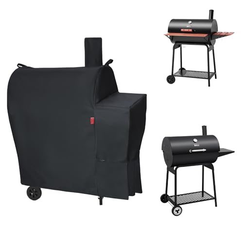 Cover Geny Outdoor Grill Cover Fits Royal Gourmet CC1830/CC1830V 30 Charcoal Grill Waterproof 600D Heavy Duty Barrel Grill Cover Fade Resistant & Rip-Proof BBQ Grill Covers for Weather Protection.