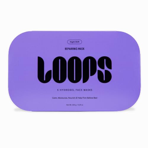 Image of LOOPS Night Shift Repairing Hydrogel Face Mask - 5 Pk