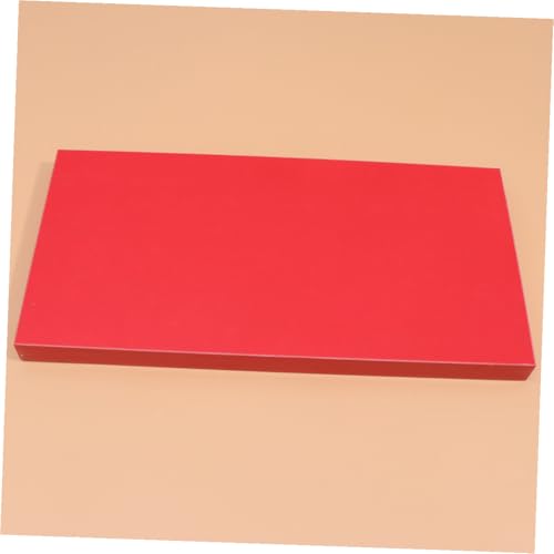 Étagère murale bois massif rouge, bibliothèque simple couche suspendue solide - 7