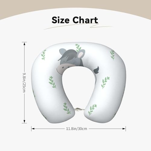 Almohada de espuma viscoelástica para viaje U miniatura 4